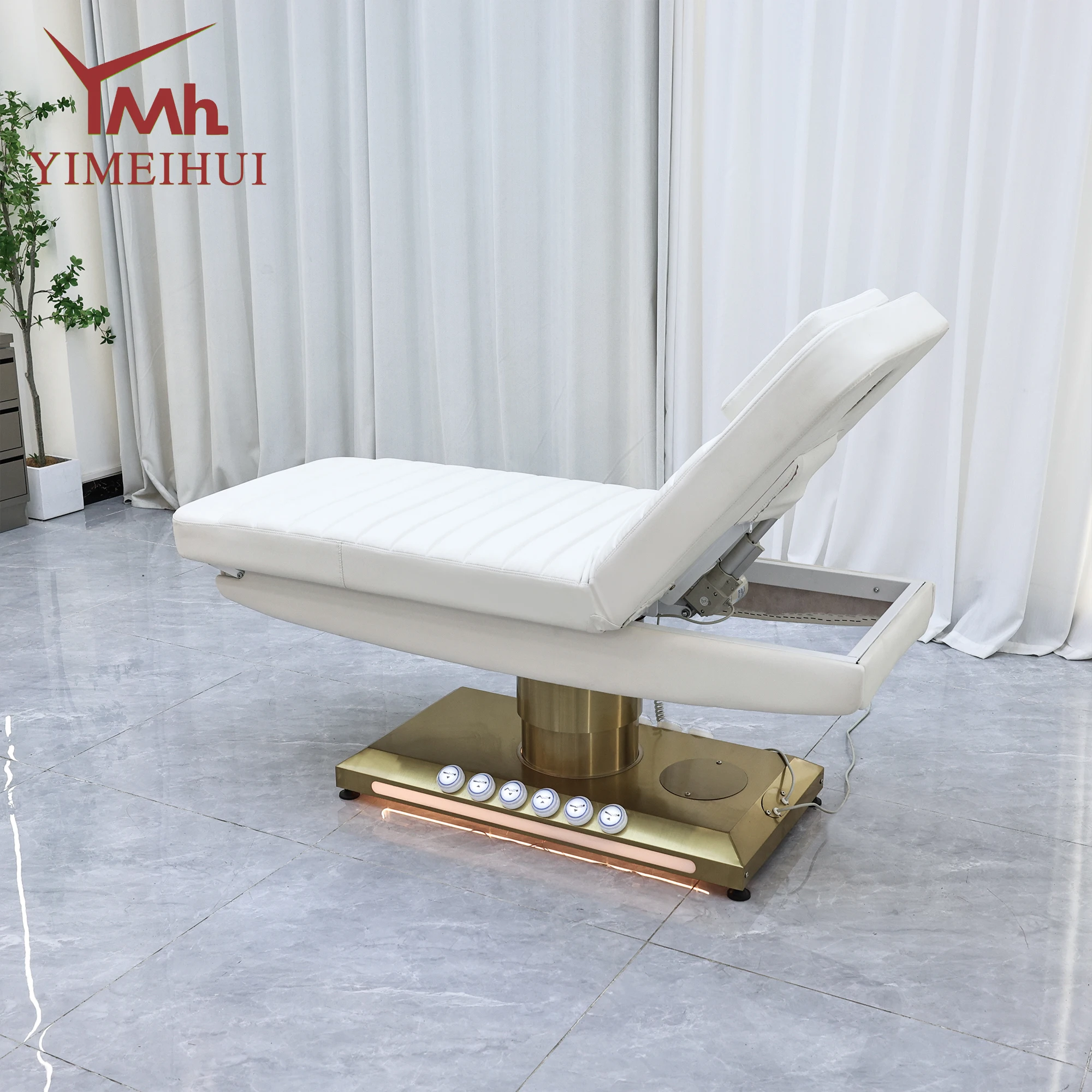 سرير تدليك كهربائي قابل للتعديل بـ 3 محركات لتجميل الرموش على الوجه لعلاج التجميل والمنتجعات الصحية في صالونات التجميل #5