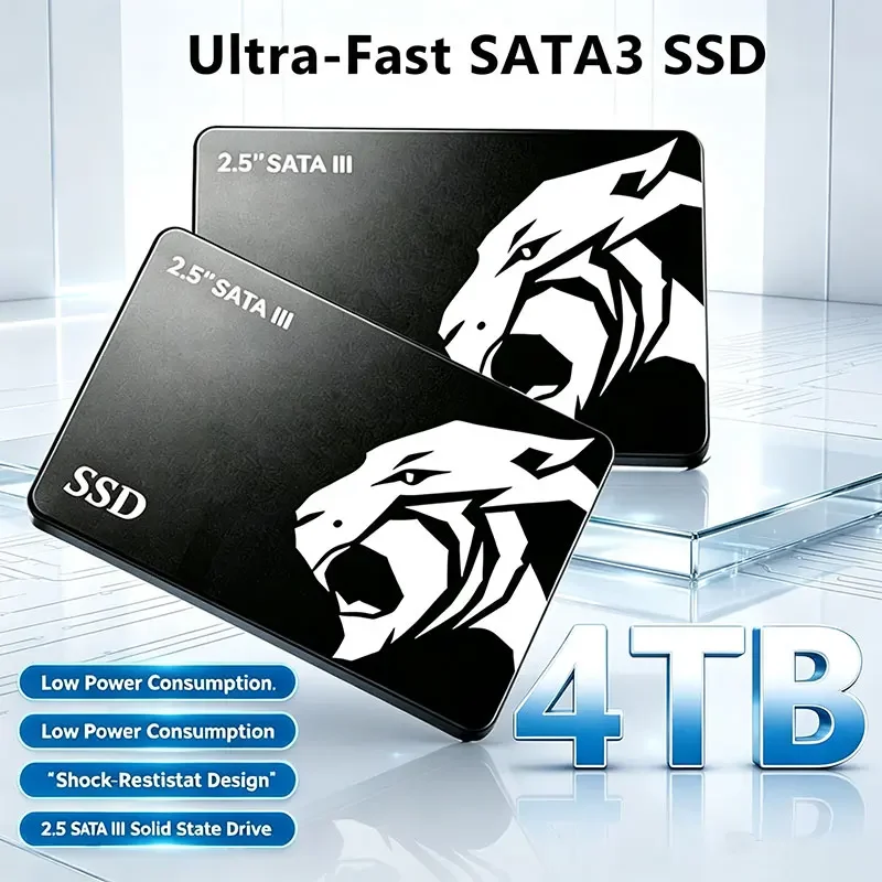 SSD Solid State Drive HDD 2.5 Hard Disk SSD 500GB 1TB 2TB HD SATA 4TB High Speed Disk Internal Hard Drive for Laptop PC