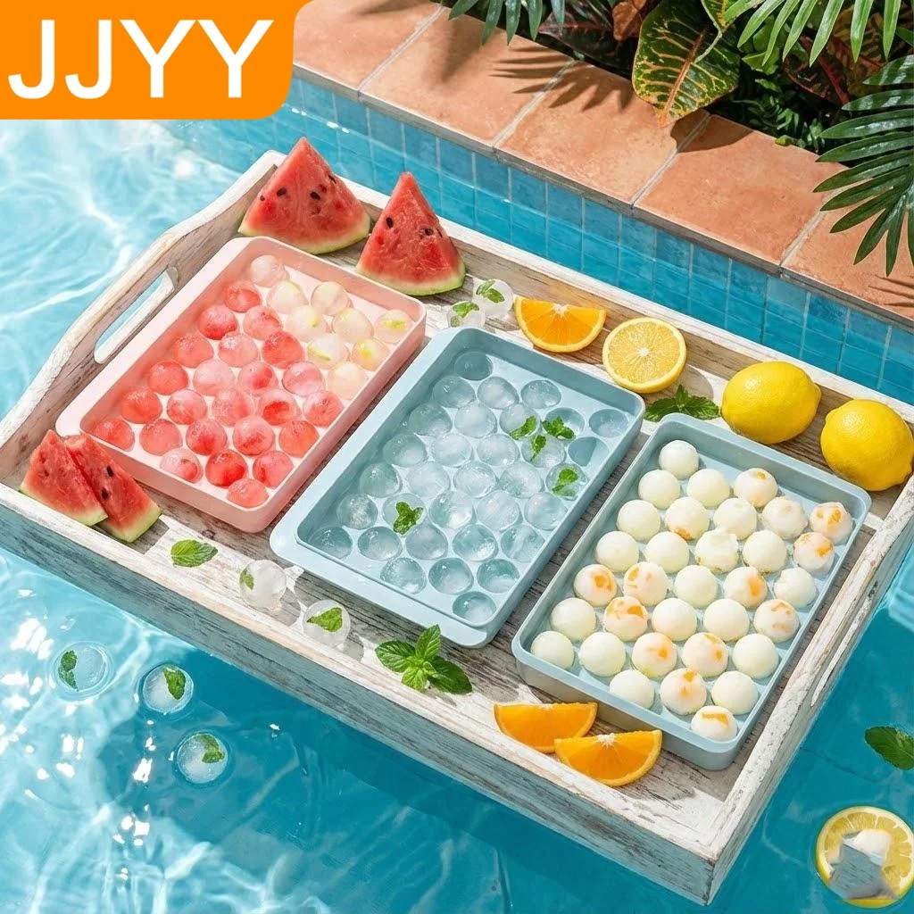 

Форма для льда с 18/33 ячейками, геометрический дизайн, высококачественный полипропилен, для вечеринок, домашнего использования, подарков, кухни