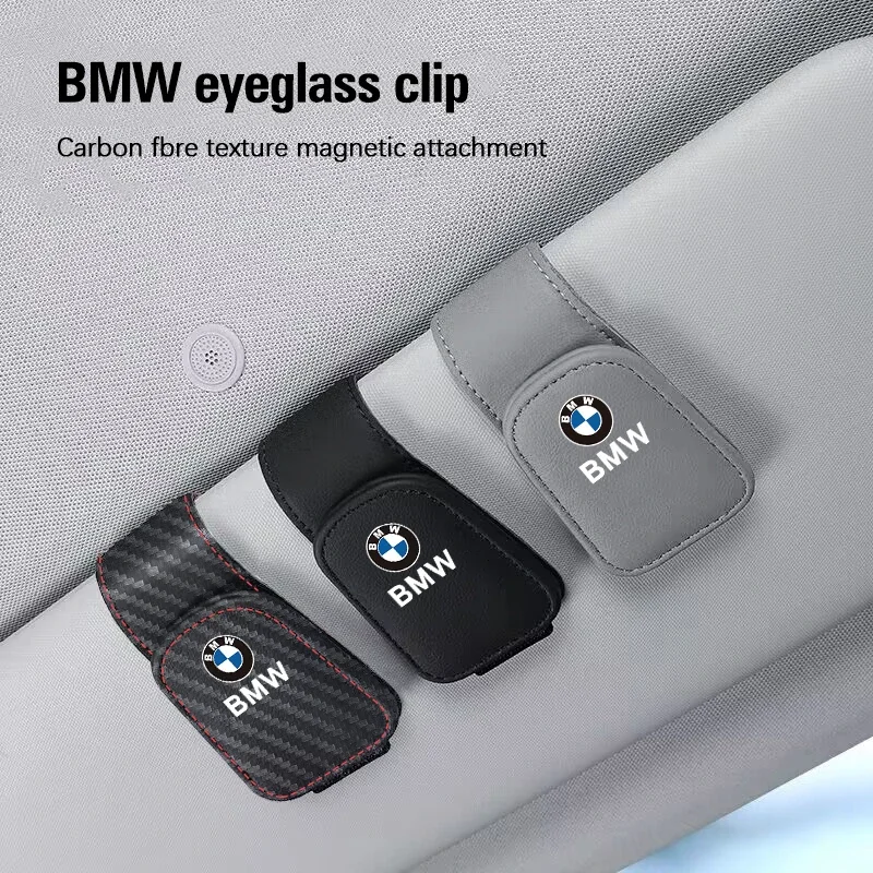 Car sunshade glasses Clip Magnetic storage Brace For BMW E46 E90 E60 F30 F10 X1 X2 X3 X5 X4 X6 X7 G30 G20 G32 G11 G12 F40 F20 F3