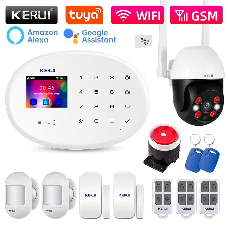 CORINA W202 Alarmsysteem Voor Thuis WiFi GSM Alarm Inbreker 433 MHz Draadloze Bewegingsmelder Tuya Smart Huis sirene