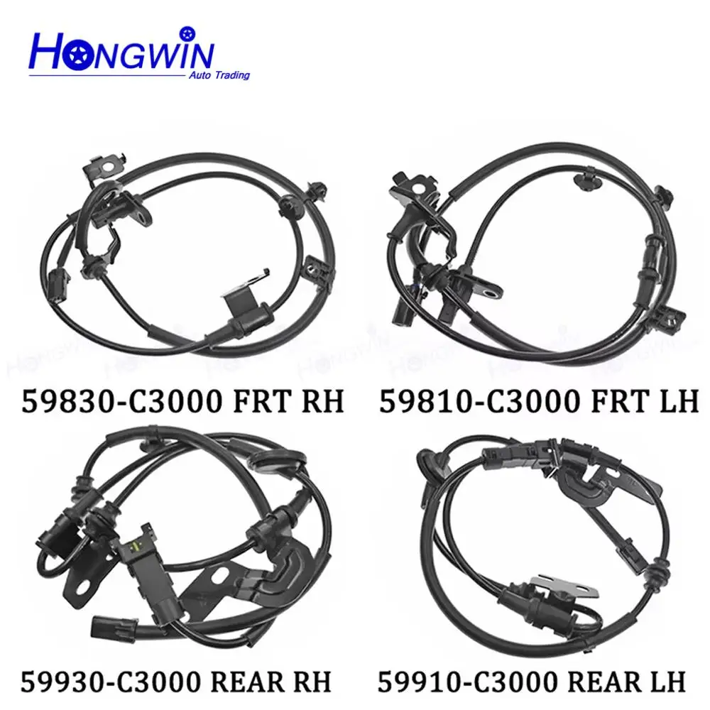 Front Rear LH RH 59810-C1000 59830-C1000 59910-C1000 59930-C1000 ABS Speed Sensor For 2015-2017 Hyundai Sonata 1.6 2.0 2.4