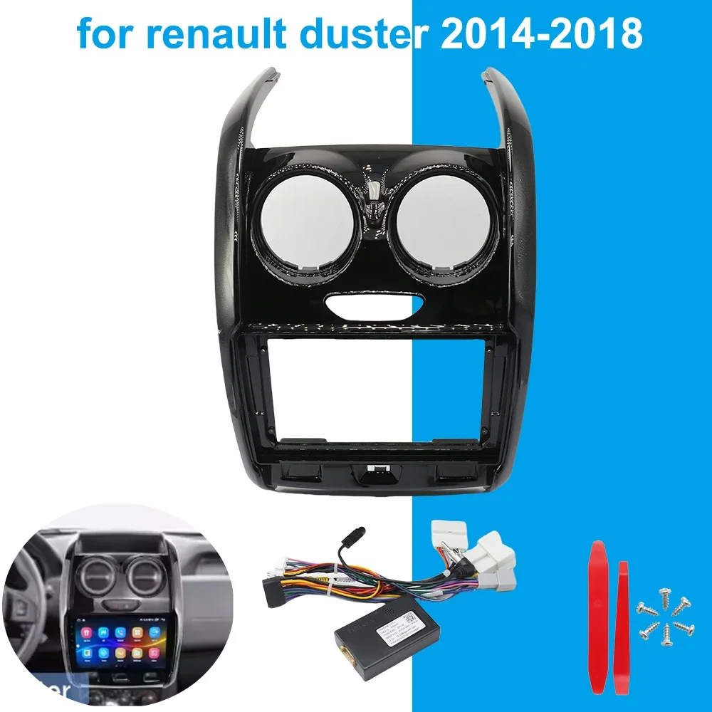 

9 дюймов для RENAULT DUSTER 2014-2018 приборная панель радиорамка автомобильная мультимедийная лицевая панель
