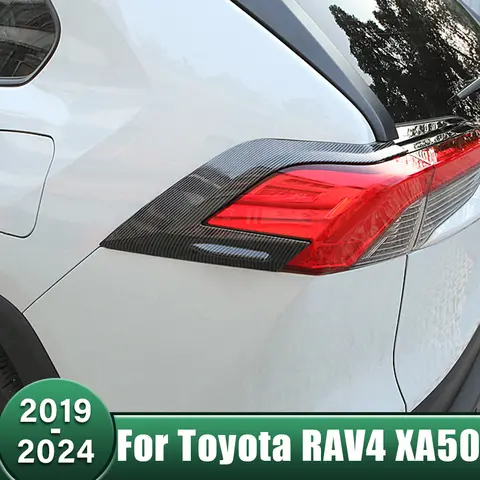 자동차 후면 트렁크 헤드라이트 후미등 램프 커버 트림 액세서리, 도요타 RAV4 XA50 2019 2020 2021 2022 2023 2024 RAV 4 하이브리드