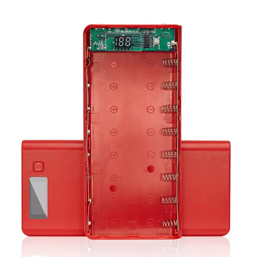 Safe Power Bank Case with Strong Flashlight Battery Charger Box Fireproof 8 X 18650 Battery Charge Storage Box  Fast Charging