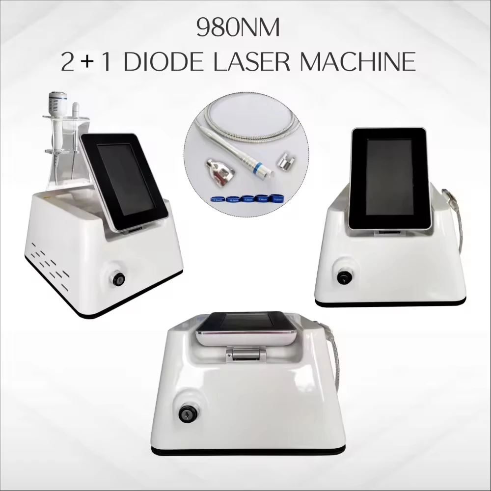 Multifunctional 980nm Removal Pigment Removal Vessels Eczema Treating Fungal Infections Diode Laser Spider Vein Removal Machine