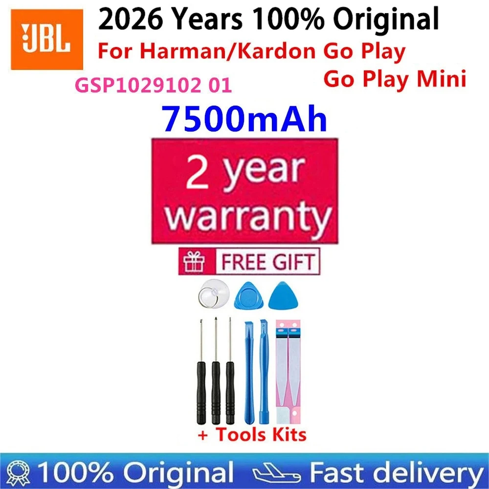 

Аккумулятор GSP1029102 01, 7500 мАч, 100% новый, для колонок Harman Kardon Go Play Mini / Go Play + бесплатный подарок