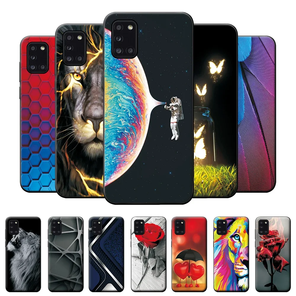 Case For Samsung Galaxy A31Case Cover For Samsung A31 A 31 Shockproof Silicone Phone Case 6.4 For Samsung A31 Angel Cute Bumper