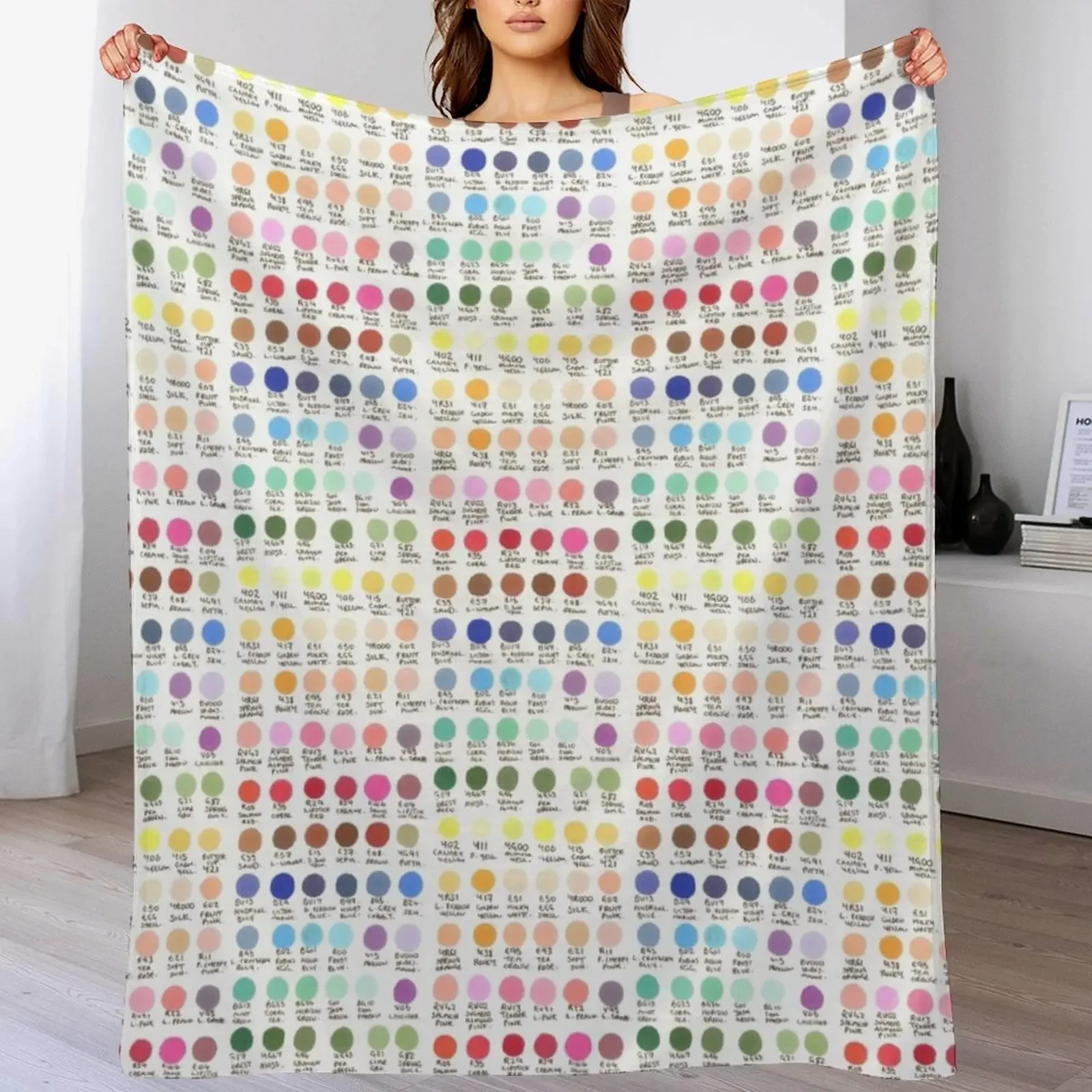 Stephs Marker Swatches! Throw Blanket Versatile Cozy Throw Blanket for All Occasions