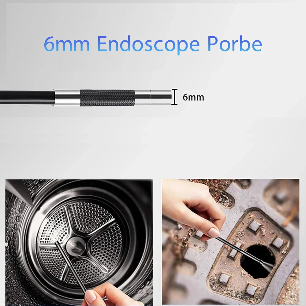 Imagem -02 - Câmera Endoscópio para Carro 1080p 62 mm 360 Graus Câmera de Inspeção de Direção Led Android Ios pc