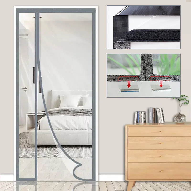 

Side opening air conditioning curtains,winter warm and windproof partition curtains,transparent soft plastic,no drillingrequired