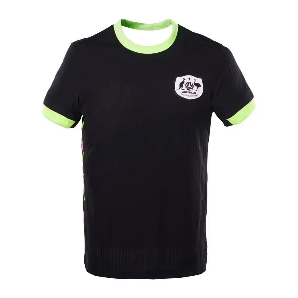 Australia Football Home 3D All Over Print T-Shirt Jersey Training Summer Quick Dry Breathable Outdoor Sports Short Sleeve Tops