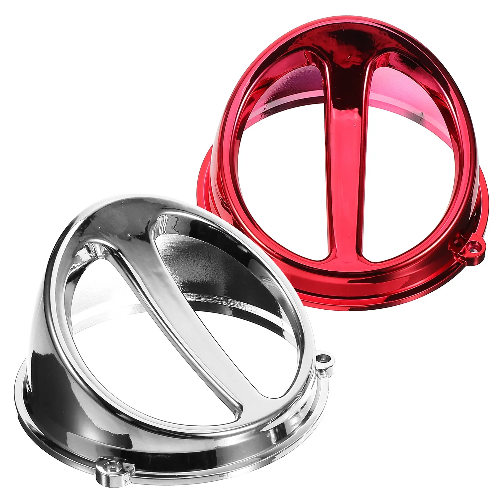 

2 Pcs Motorcycle Air Intake Cap Floor Fan Cover Protective Accessories for Scooter Abs Exhaust Engine Bonnet Scoop