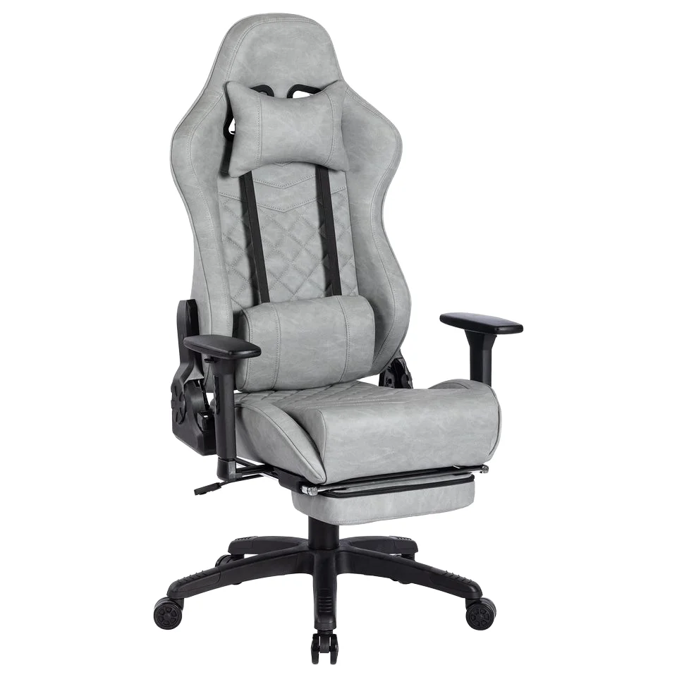 

Factory Direct Ergonomic Gaming Chair with PU Leather High Back Adjustable Footrest PVC Material for Home Office Office Use