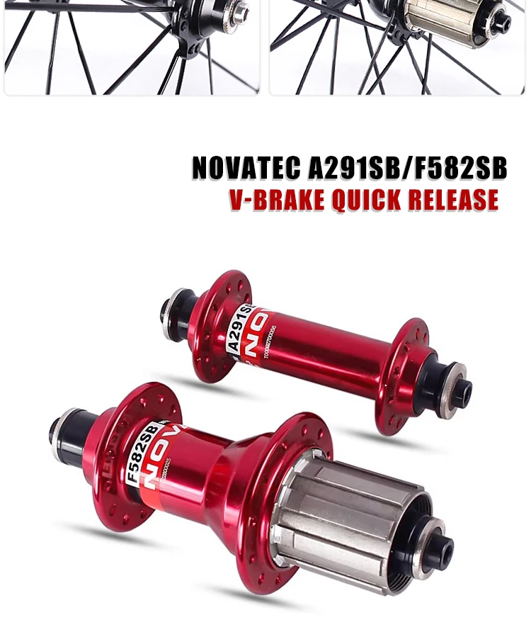 NEU Novatec 700C Rennrad-Laufradsatz Scheibenbremse D981/982SB A271/F372SB F582SB 4 Lager 27/30/40mm Felgenhöhe 4 Lager Laufräder – Detail 12