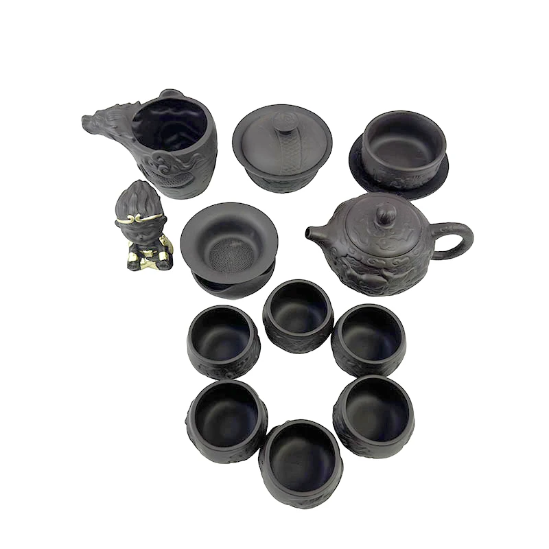 Purple clay pot high-end tea F01 set creative tea set home new tea pot tea cup male cup set tea