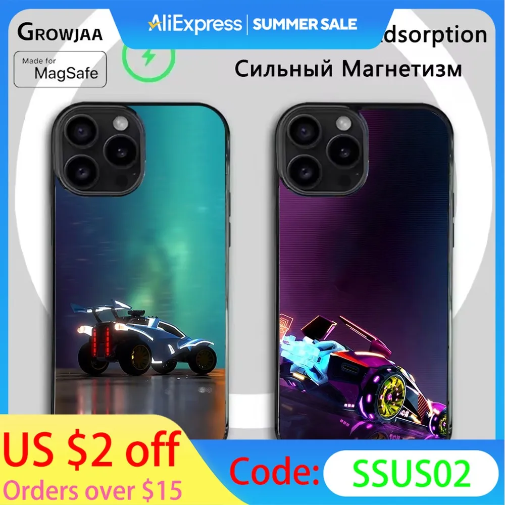 

Game R-Rocket League Phone Case For iPhone 16e,16,15,14,13,12,11,Plus,Pro,Max,Mini Magsafe Magnetic Wireless Charging