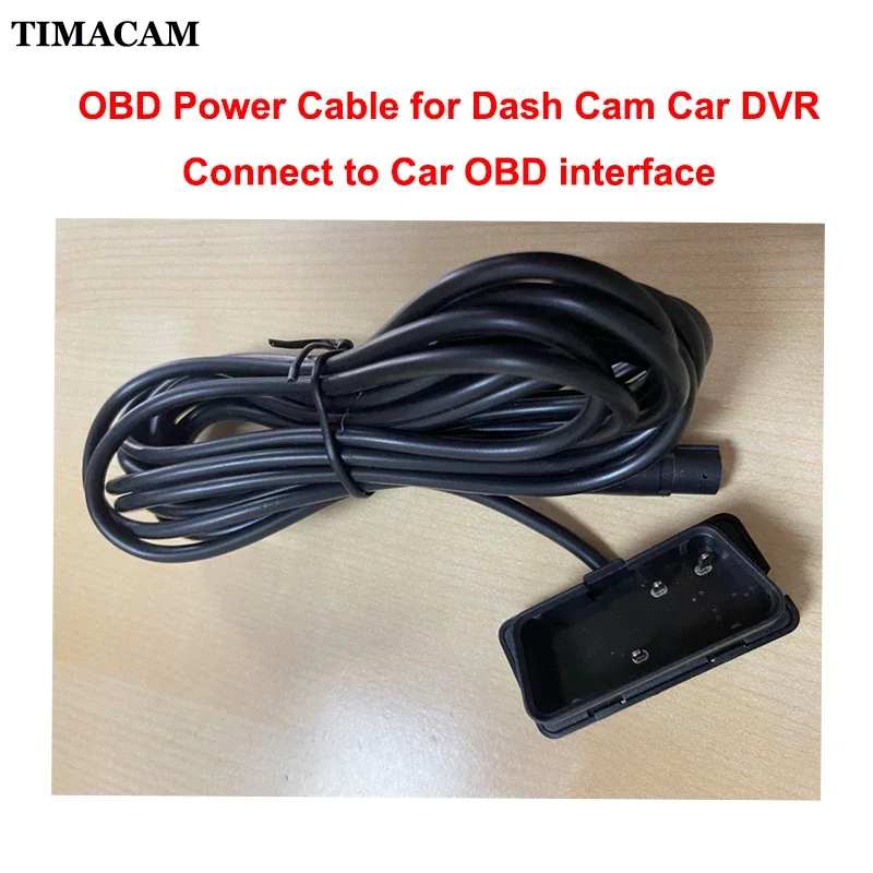 

TIMACAM OBD Power Cable Car Dvr Video Recorder Dash Cam Camera Plug And Play Cable For Cars OBD 2 Connector 8 Pins Easy Install