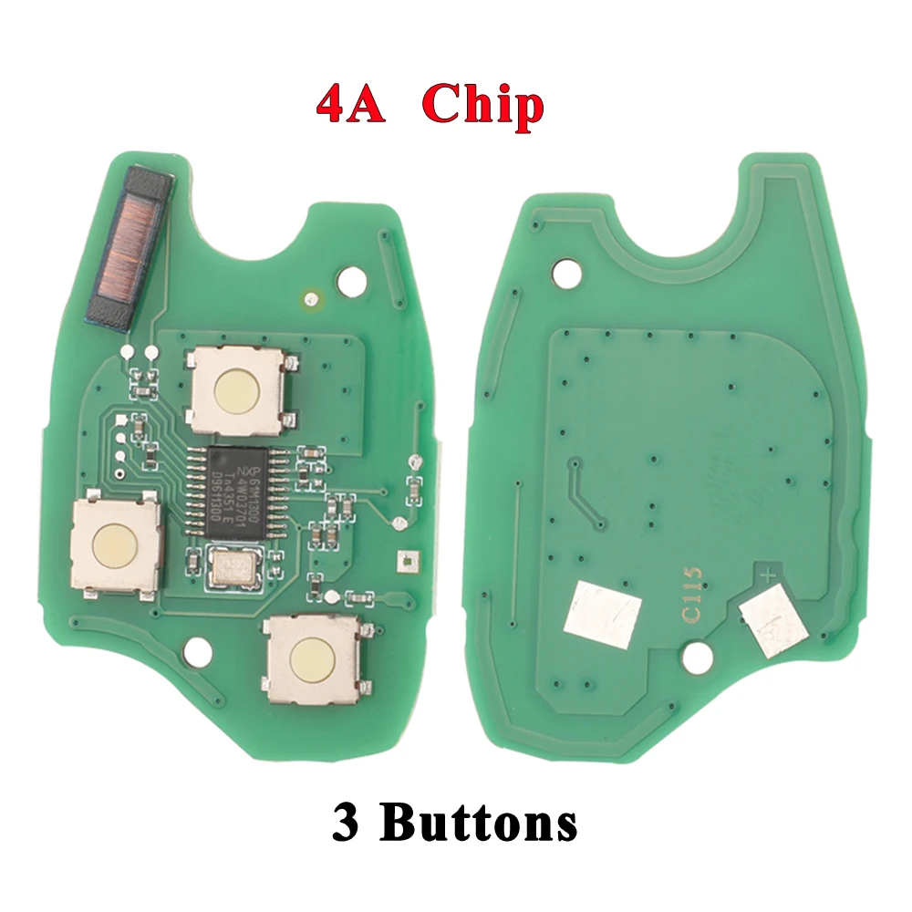 jingyuqin 433Mhz Car Remote Key Circuit Board Suit for Renault Clio Scenic Kangoo Megane ID46 PCF7946 / PCF7947 4A-cf7952E Chip