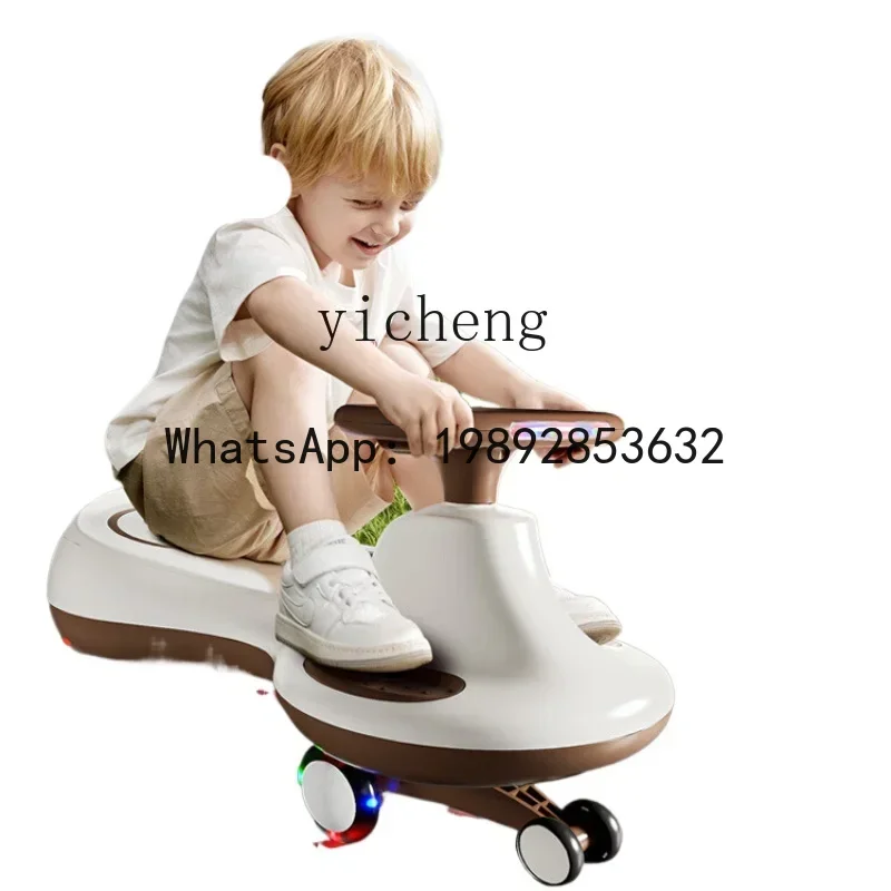 AE bébé balançoire voiture muet Anti-renversement bébé marcheur Kiddie Ride jouet