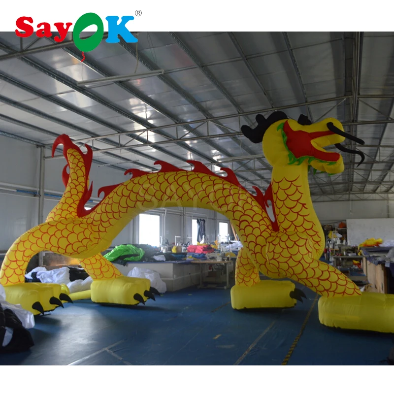 

7x4m Inflatable Dragon Decorations Inflatable Dragon Model With Blower For Festival Advertising Promotion Exhibition