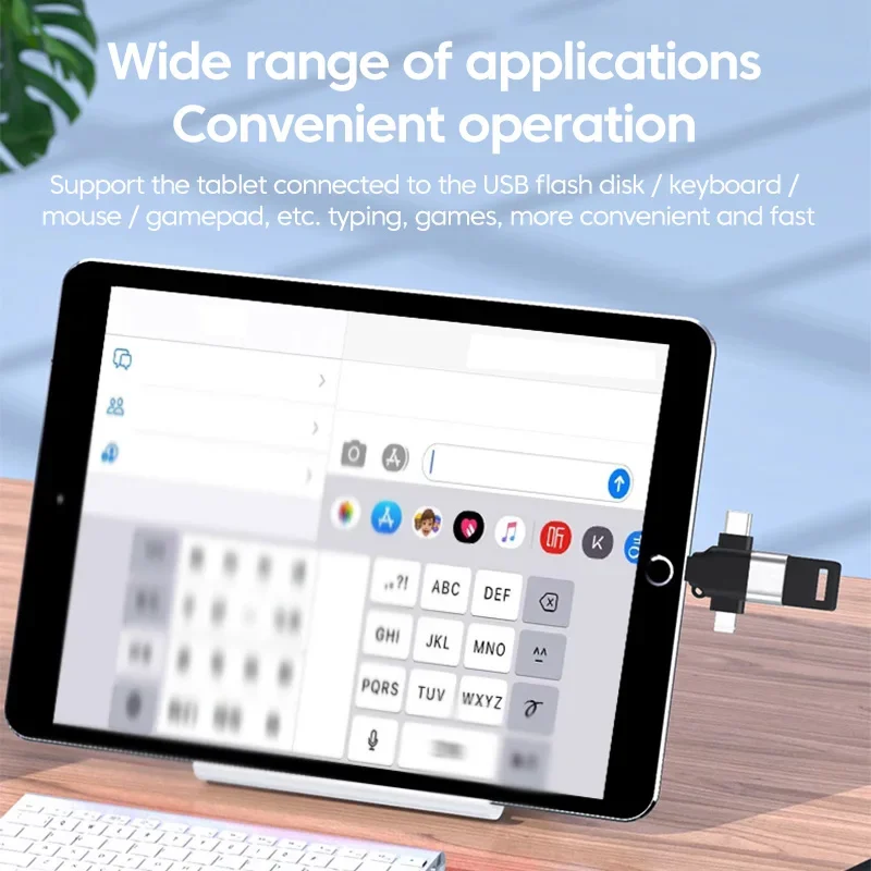 3 in 1 OTG Adapter USB3.0 to Micro USB/Type C/Lightning Converter For iphone Xiaomi Samsung Mouse Keyboard U Flash drive