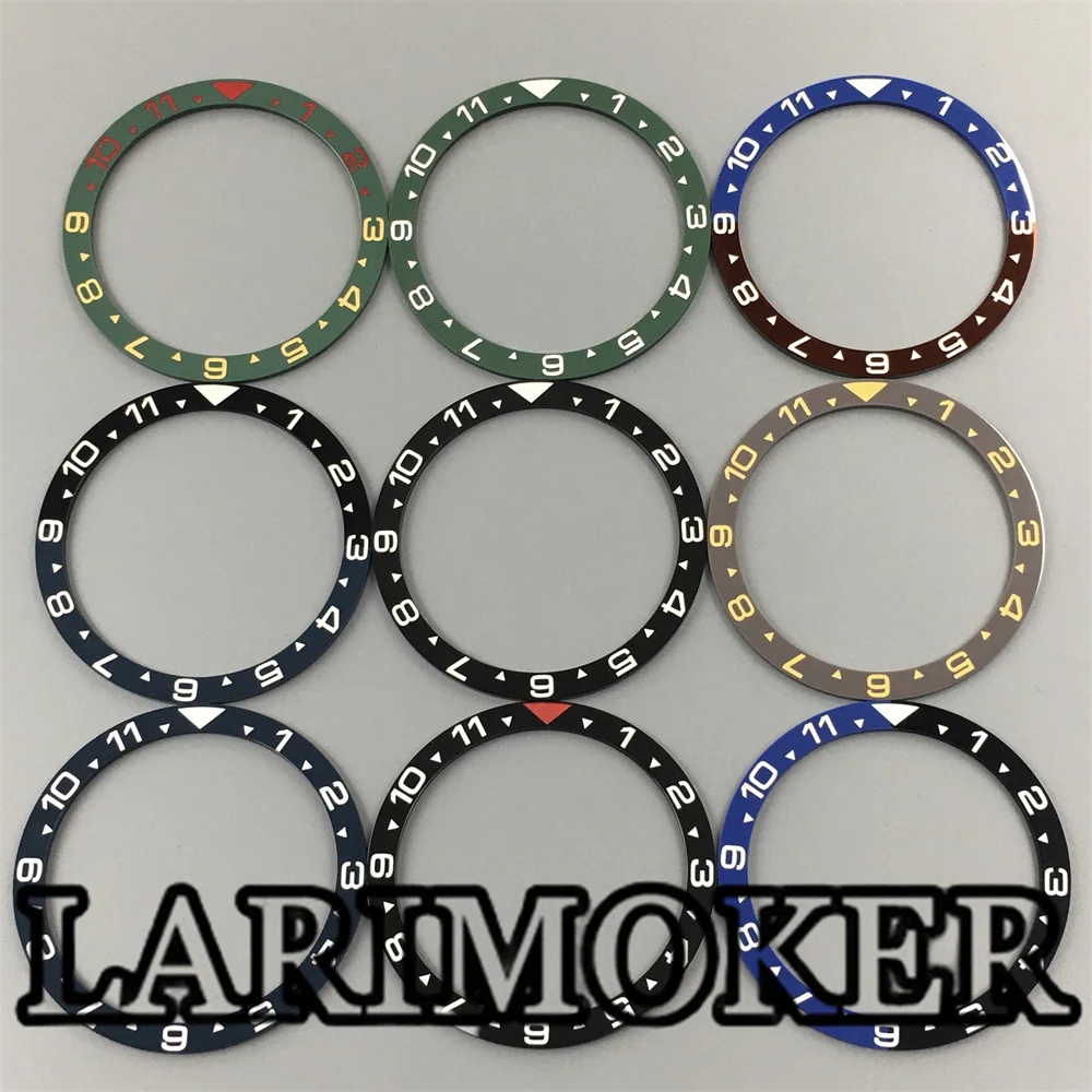 LARIMOKER Diameter 38mm keramik jam tangan Bezel Insert cocok 40mm Watch Case Aksesori Insert