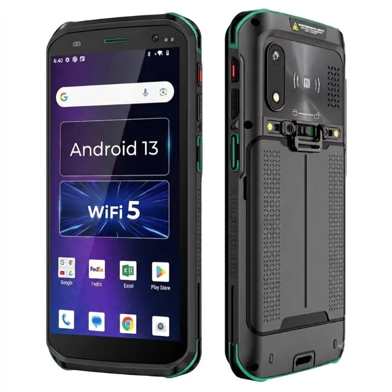 Android 13 IP68 Mobile PDA Barcode Scanner 8-Core 2.2Ghz Handheld PDA Mobile Data Terminal QR Code for warehouse