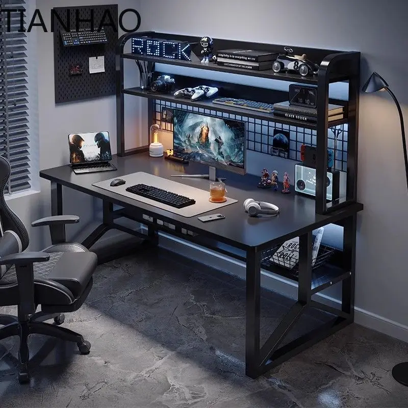 Office Computer Computer  Gaming  Sturdy Home Gamer Table Metal Legs Dormitory Student Tables Laptop Computer
