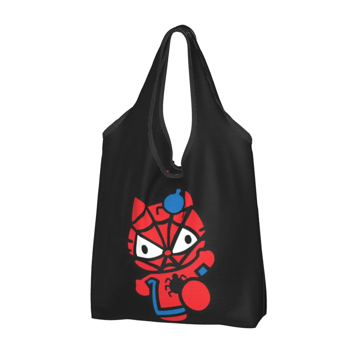 Hello Kitty Spider-Man Shopping Bag Foldable Grocery Eco Bags Large Capacity Recycling Bags Washable Handbag