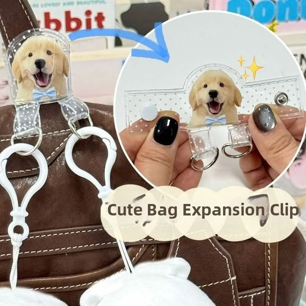 High Quality PVC Bag Hanging Buckle Hold Double Dolls Handmade Display Buckle Display Buckle Cat Pattern Cartoon Doll Keychain