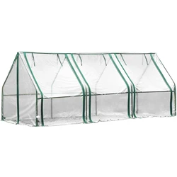 240x90x90cm Mini Grow Tunnel Greenhouse Cover PVC Plant Greenhouse Cover Mini Household Waterproof Anti-UV (Without Bracket)