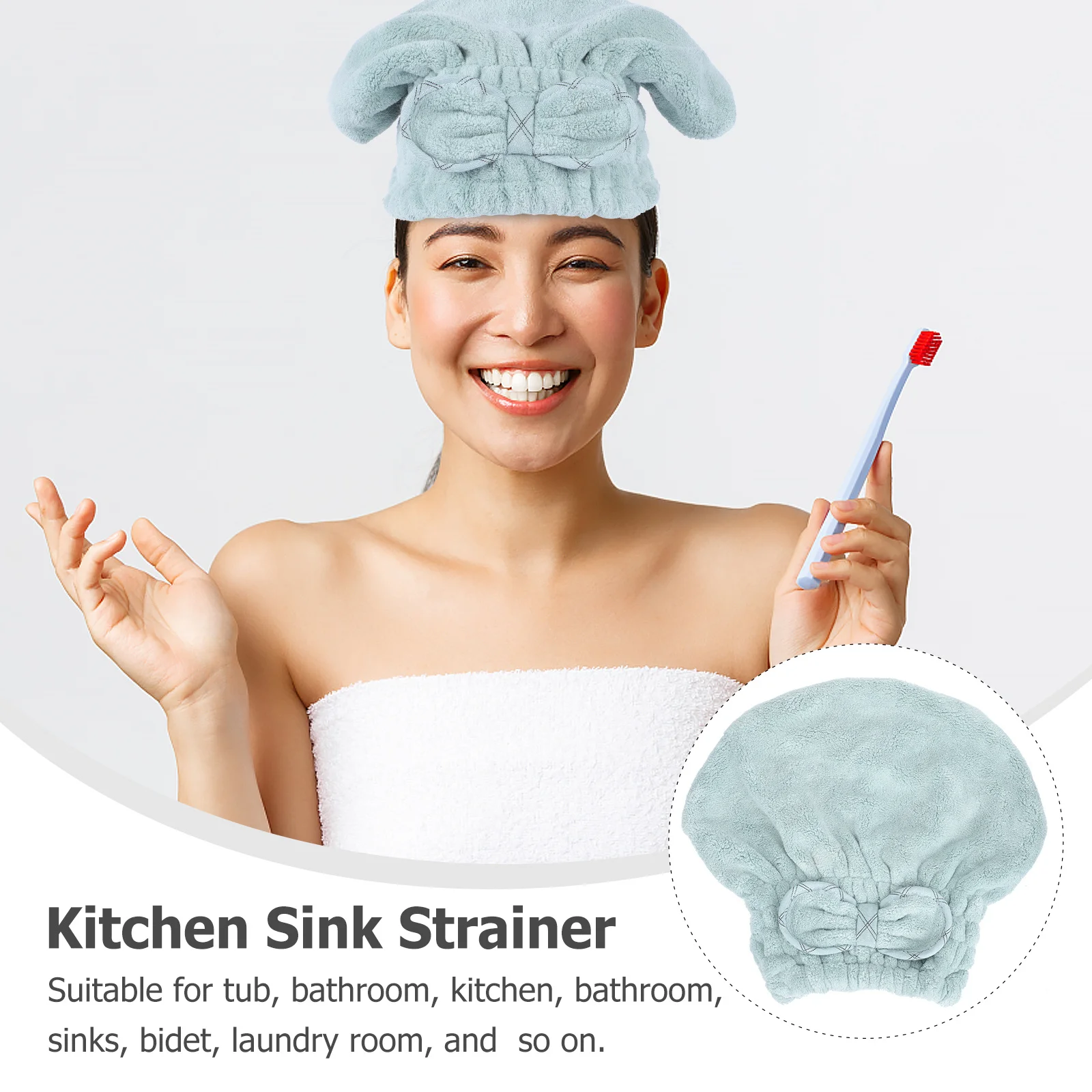 

1Pcs Fast Drying Hair Cap Soft Coral Fleece Dry Hair Hat for Female Shower Spa Dorm Travel Daily Care Household Use