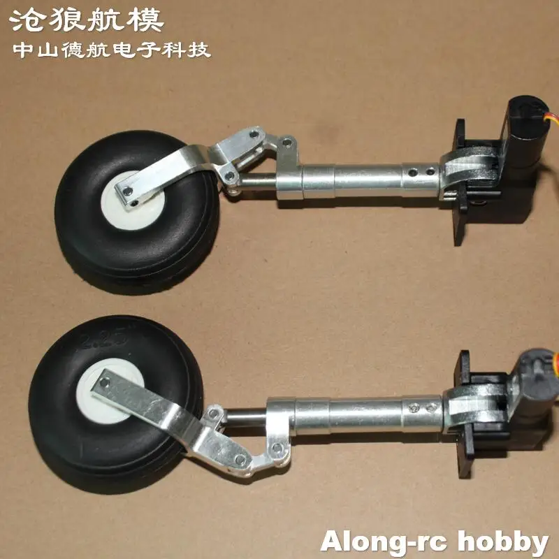 Pièce d'avion RC 135-215mm, amortissement rétractable principal à une roue, train d'atterrissage à genoux, choc à vis sans fin pour modèles d'avion 3-5kg