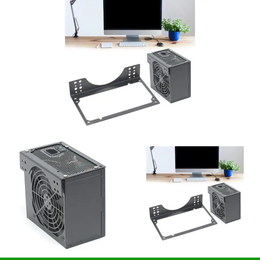 

U55C Ventilation Optimized SFXs Power Supply Bracket Fit 12cm 14cm Fan Slots White Metal