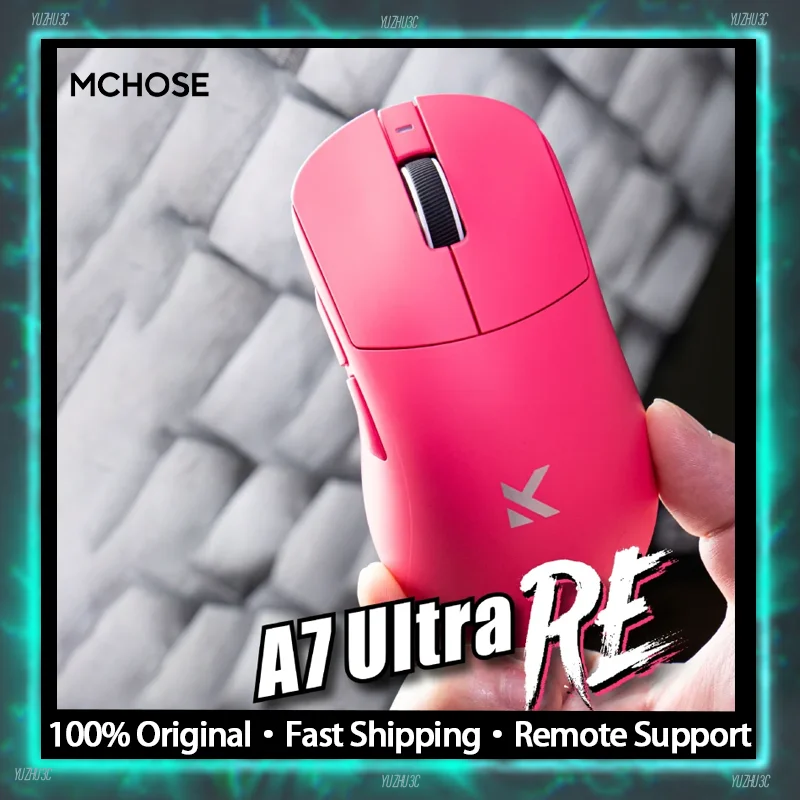 MCHOSE A7 Ultra RE Gaming Mouse High-Precision Sensor Pixart3950 Flagship High DPI Performance 42000DPI Accurate Tracking 8K