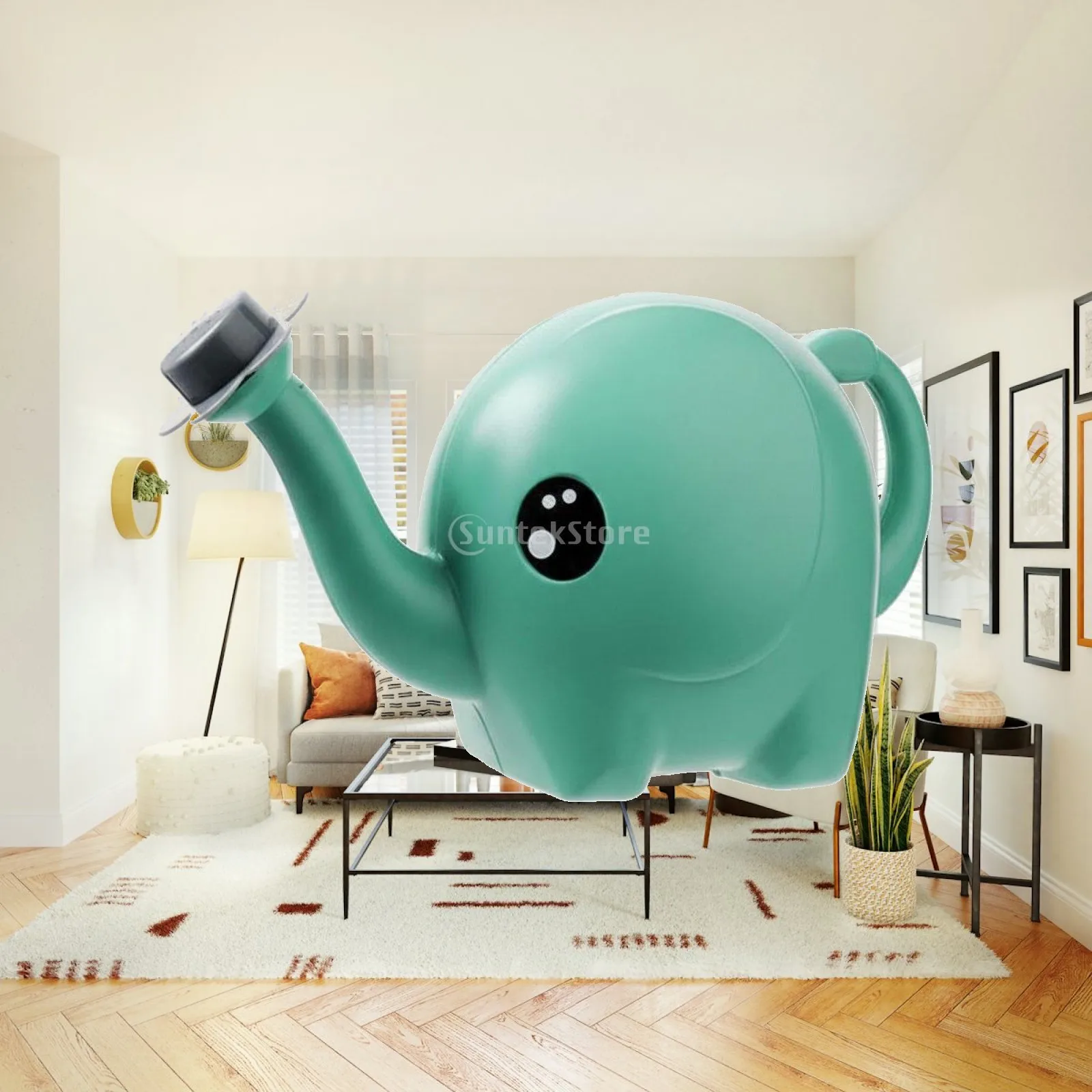 Cute Elephant Watering Can Plastic Kids Garden Sprayer Indoor Plant Sprinkler Pot for Children Outdoor Use