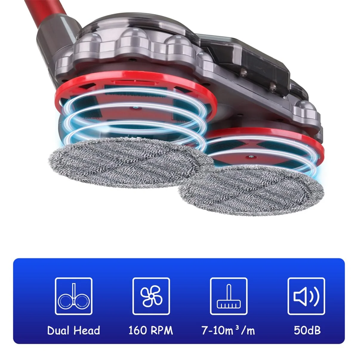 พื้นสําหรับเครื่องดูดฝุ่น V12 Slim / V10 Slim อุปกรณ์ถูพื้นไฟฟ้าพร้อมถังเก็บน้ําและไม้ถูพื้นแบบถอดได้