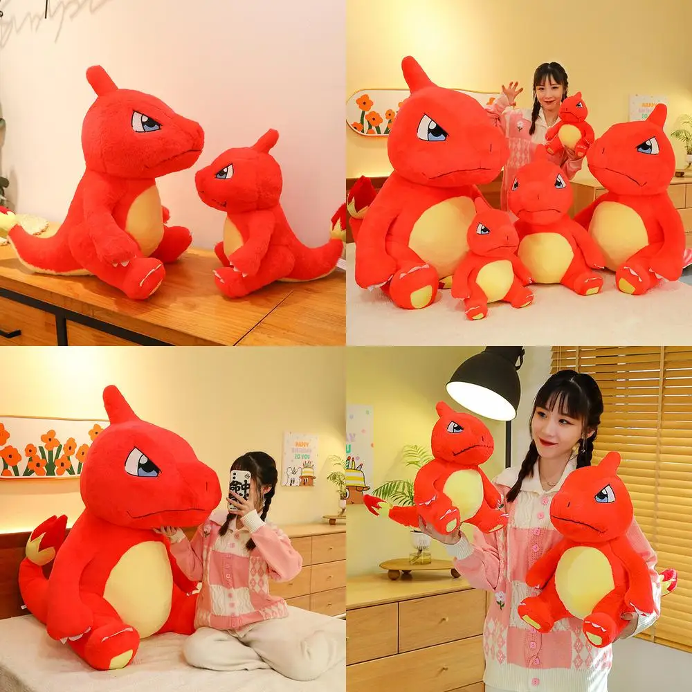 

80 см Kawaii Charmander плюшевая игрушка кукла Покемон Charmander чучело детский подарок на день рождения милая мягкая наполненная кукла для детей
