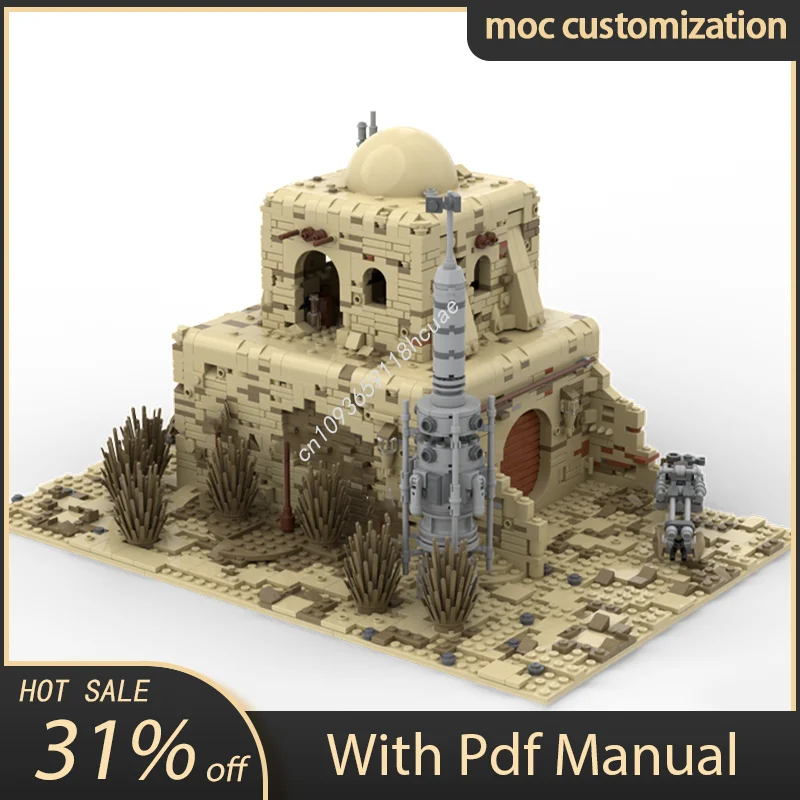 

1805pcs Moc Star Battle Tatooine House Model Building Blocks Bricks Diy Creative Assembly Educational Toys Kid Gift