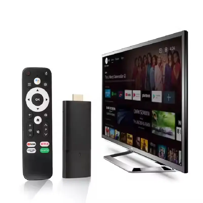 S02 H313 Android TV Stick Set Top Box 4K 2.4G 5G WiFi Quad Core BT5.0 HDR10 Dual WiFi Google Assistant for Network Media Player