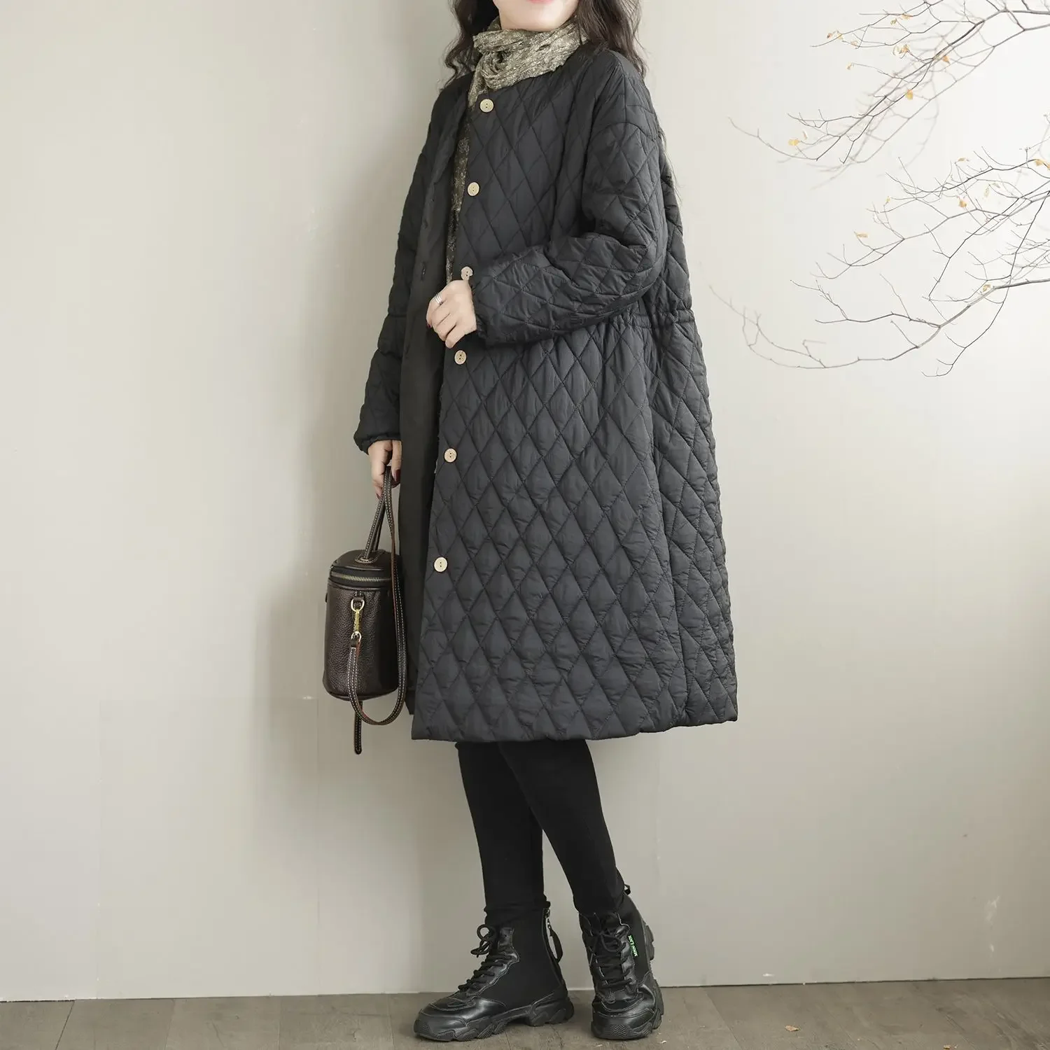 

Осенне-зимняя женская пуховая хлопковая куртка High Street, парки с ремешками для поездок на работу