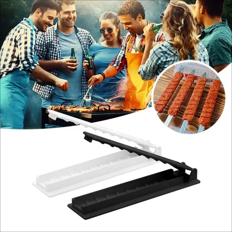 

Kebab Press Maker Mold, Kebab BBQ Meat Skewer, Easy Clean food processing Tools, Reusable Nonstick, Home Kitchen Camping