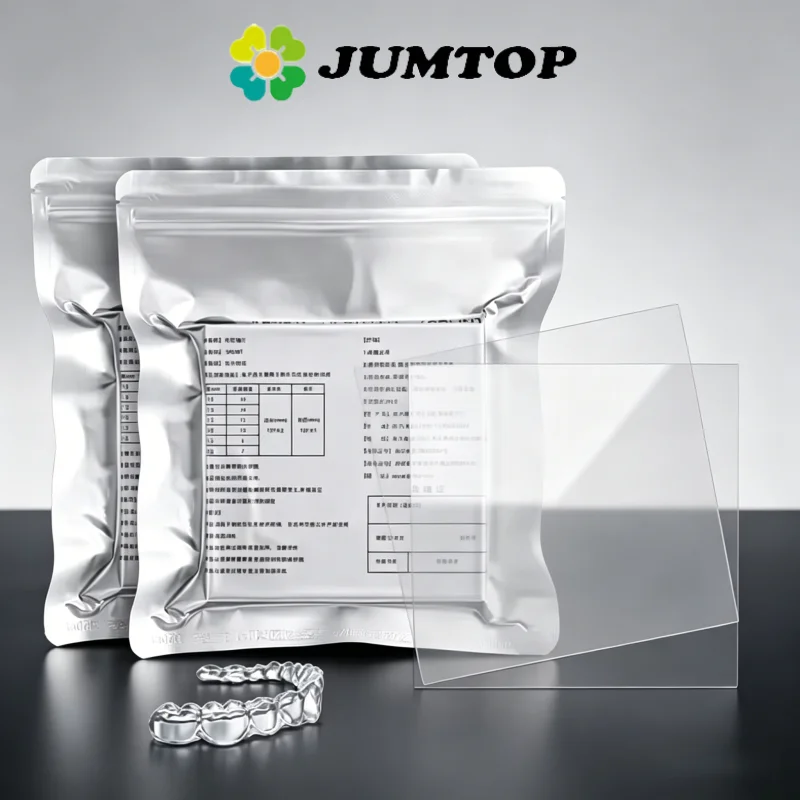 

JUMTOP Dental Vacuum Forming Sheet Thermoforming Material, Orthodontic Splint Retainer Slice 1.0/1.5/2.0mm, Soft/Hard