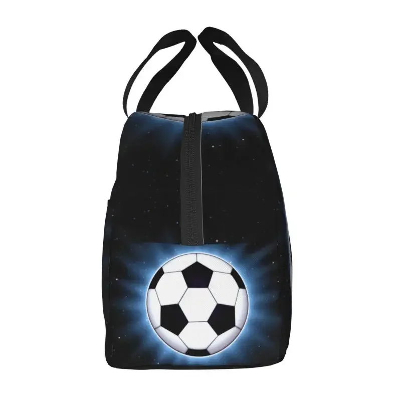 Soccer Ball Lunch Box Football Pattern Cooler Thermal Food Insulated Lunch Bag School Children Student Reusable Picnic Tote Bags