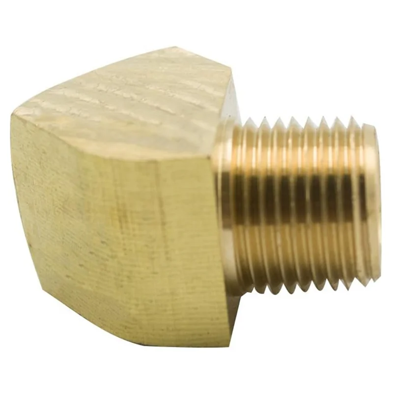 

AB41-45 градусов Уличный колено NPT Мужской X NPT Женский латунный фитинг для труб, упаковка из 2 шт.