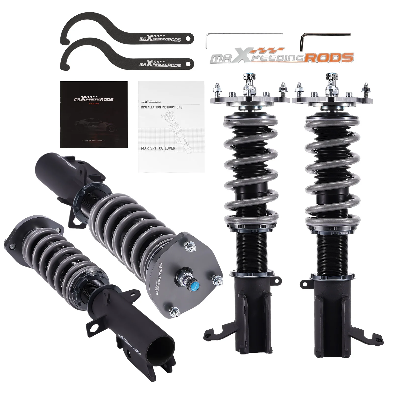 MaXpeedingrods Adjustable Coilover Strut Kit For Toyota Corolla AE90 AE100 AE110 Coilovers Suspension Struts Shocks Springs Kit