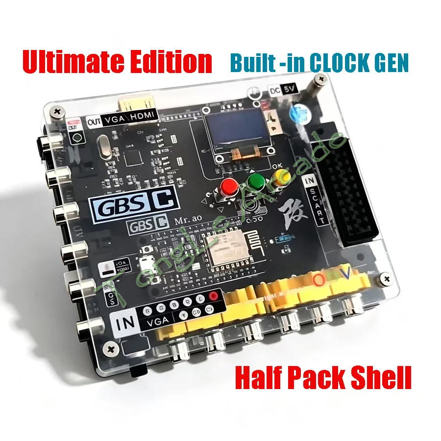 carte-de-conversion-video-integree-clock-gen-gbsc-ycbcr-scart-rgbs-vga-vers-hdmi-vga-rgbhv-avec-prise-en-charge-de-l'ajustement-de-l'ecran-et-de-la-conversion-crt