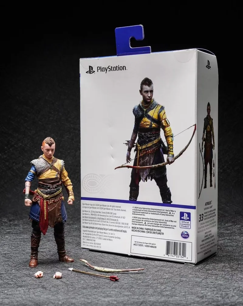 Spin Master God Of War: Ragnarok Ps5 Kratos Atreus 6-Inch Action Figure Collection Model Toy Original Box