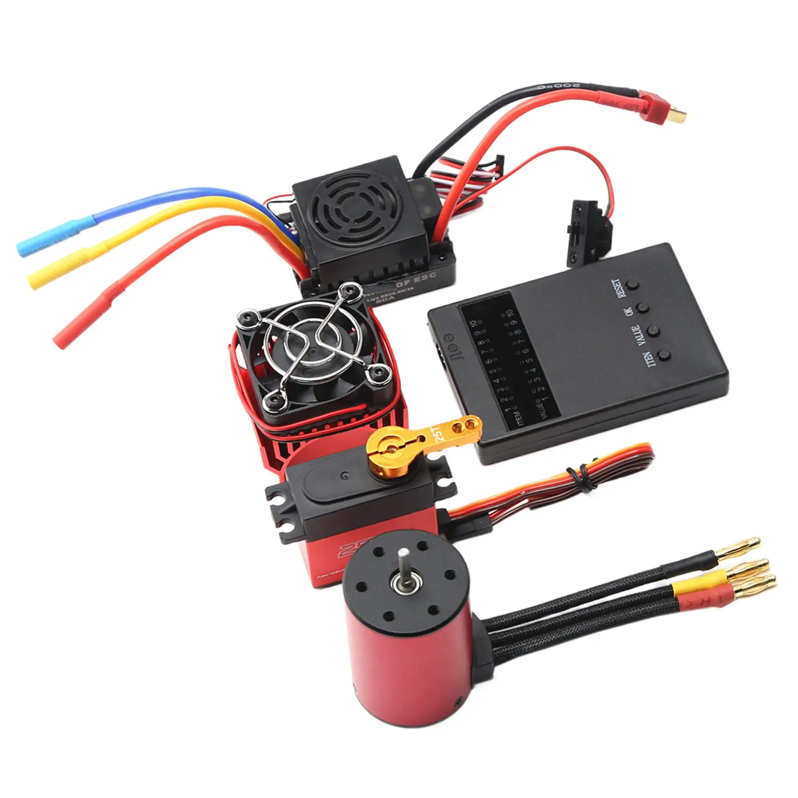 Electronic Speed Controller RC Car Truck Update Parts Brushless Motor 60A ESC Programming Card Set for S3650 RC Road Vehicle